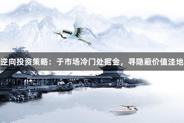 逆向投资策略：于市场冷门处掘金，寻隐蔽价值洼地